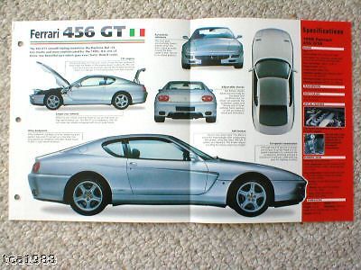 1998 ferrari 456 gt imp brochure, gta