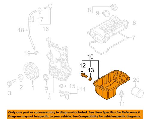 Mitsubishi oem 2014 mirage-engine oil pan 1200a507