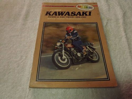 Kawasaki (clymer) kz400,440 twins 74-82 service manual