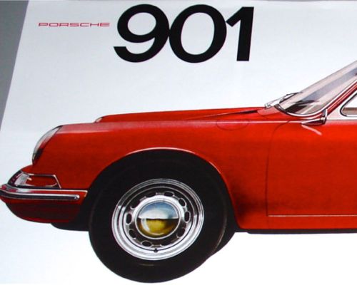 Porsche 901 special edition fold-out &#034;50 years of the porsche 911&#034;—from germany