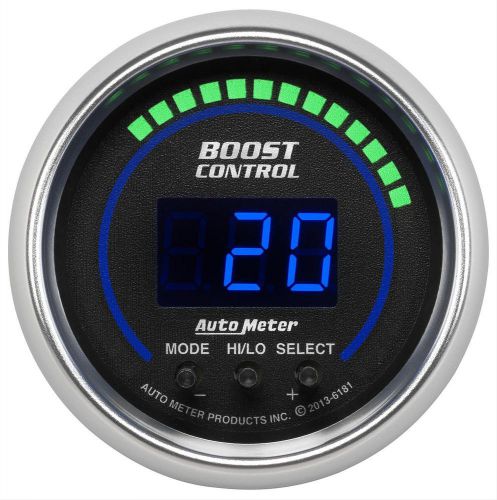Auto meter 6181 cobalt series dual stage 0-30 psi elec boost controller gauge
