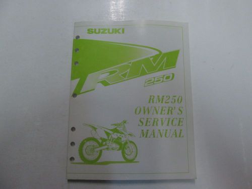 1999 suzuki rm250 owners service manual minor fading factory p/n 9901137e5303a