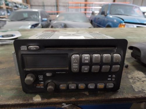 01 pontiac grand am audio stereo radio am fm cd player unit 09394342