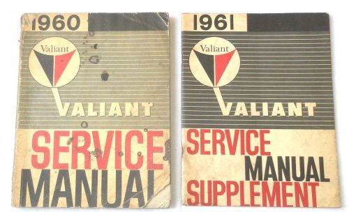 1960 - 1961 plymouth valiant service repair set original mopar