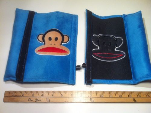 (pair) matching paul frank blue seat belt shoulder pads car truck accessories