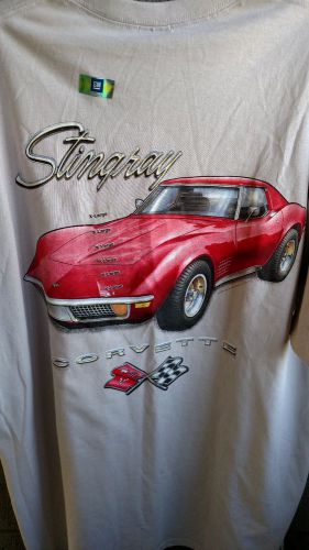 Corvette stingray men&#039;s gray t-shirt size xl never used