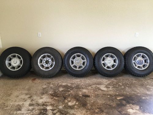 2007 hummer h2 (5) oem gm wheels &amp; oem bf goodrich lt315 70r17 tires (5,000 mi.)