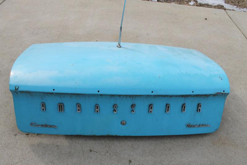 1960 amc ambassador model 80 trunk lid rear deck 10 20 classic rambler super 6