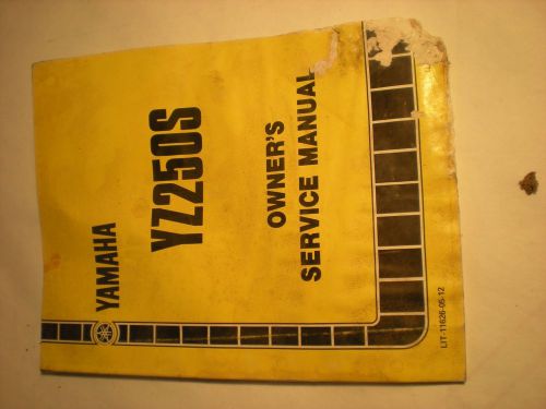 Yz250 yz250s workshop used manual oem yamaha