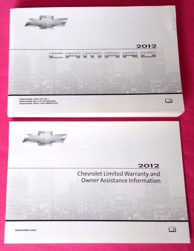 Chevrolet chevy camaro 2012 owner manual w/guide