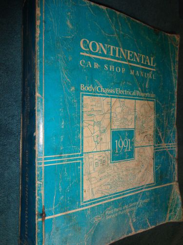 1991 lincoln continental shop manual  / original fomoco shop book!!!