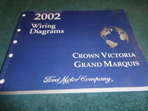 2002 ford crown victoria mercury grand marquis wiring diagram shop manual orig.!