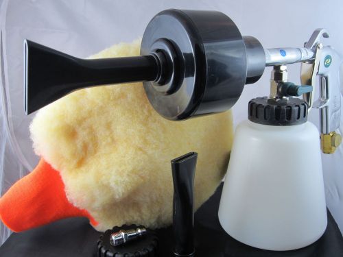 Tornador air driven foam car wash gun with new attachments plus free wash mitt