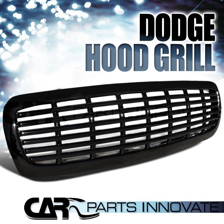 97-04 dakota 98-03 durango pickup billet black front hood grille