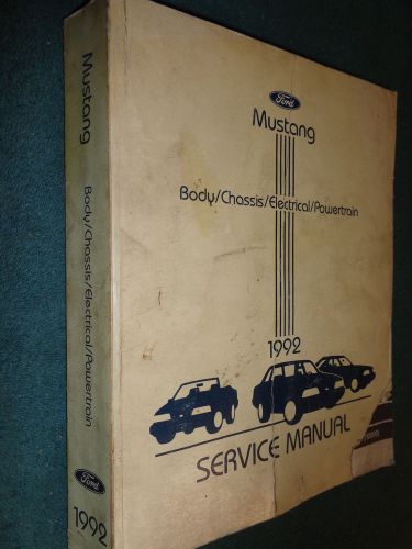 1992 ford mustang shop manual / service book / original!!!