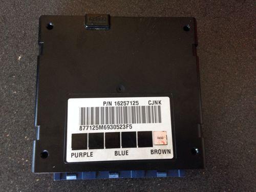 Chevrolet blazer body control module p/n 16257125