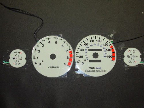 Performax glow gauge face 1995-99 mitsubishi eclipse turbo manual trans el9599em