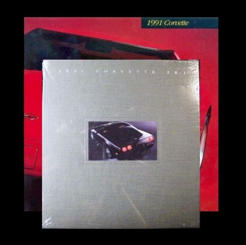 Corvette 1991 - zr-1 hardcover book + l98 dealer brochure: lt5 chevrolet: c4 z51