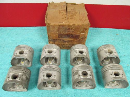 1958 ford  352ci  std. pistons  set of ( 8 )  nos ford  616