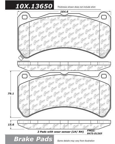 Centric 104.13650 brake pad or shoe, front