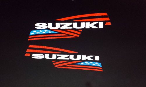 Suzuki  outboard engine decal kit marine vinyl flag 19 inch