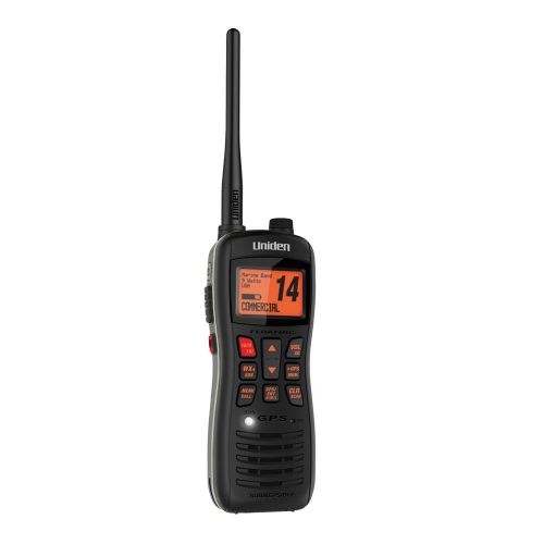 Uniden submersible floating vhf/gps handheld marine radio model# mhs235