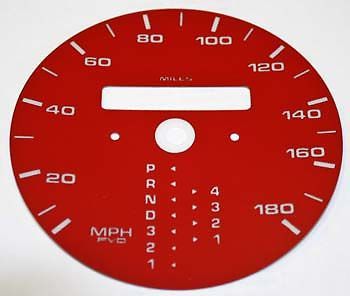 Red gauge face - mph tiptronic 911 models 993 964