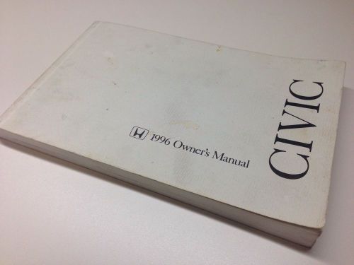 1996 honda civic owner&#039;s manual (coupe)