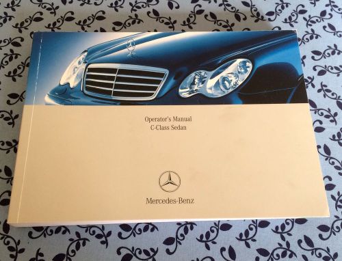 2005 mercedes-benz c-class sedan owners manual guide book oem free us shipping