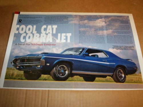 69 1969 mercury cougar eliminator 428 cj ram air magazine article