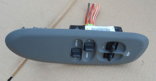 2001-2007 dodge caravan lh front door master window switch w gray bezel   - used