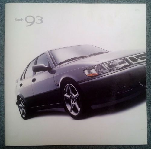 2002 saab 9-3 catalog viggen se w/ color swatches specs + bonus telematics book