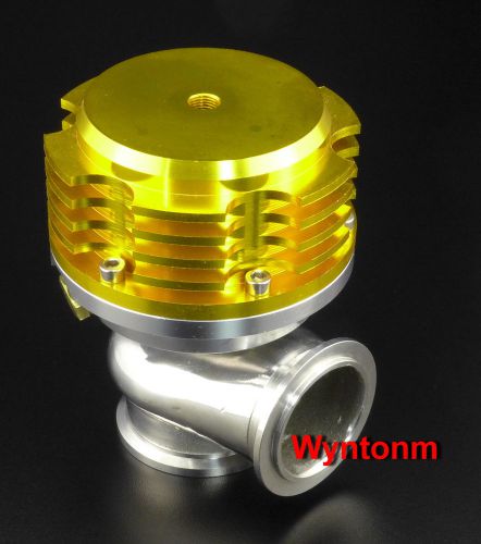 44mm wastegate 14 psi turbo stainless steel v band dump valve gold