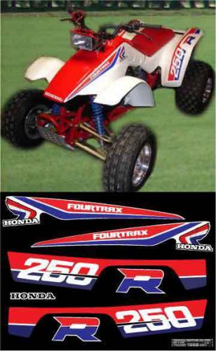 1986 86&#039; trx atv 250r 8pc decals stickers fourtrax graphics kit