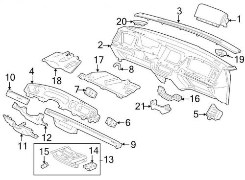 Ford oem dashboard air vent 6w7z19893ab image 6