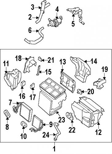 Nissan 27276ja00a genuine oem filter element cover