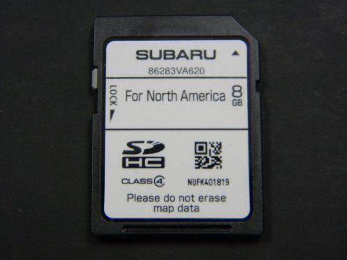 Subaru navigation nav sd card oem genuine 86283va620 map data north america