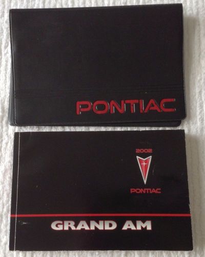 Pontiac grand am owner manual 2002 w/cover