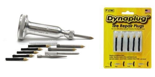 Dynaplug tubeless tire repair tool kit, xtreme aluminum, along with extra repair