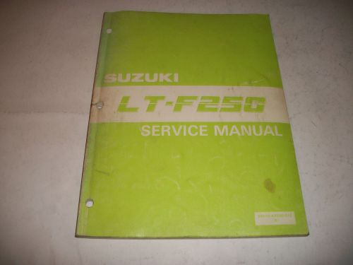 Oem 1988  suzuki lt-f250 atv shop service manual original factory issue