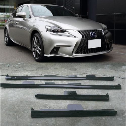 Lexus is250 is350 is300h f-sport carbon fiber side skirt 13-16 4dr