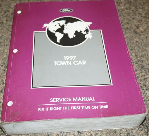 1997 lincoln town car factory service shop manual genuine oem from dealership