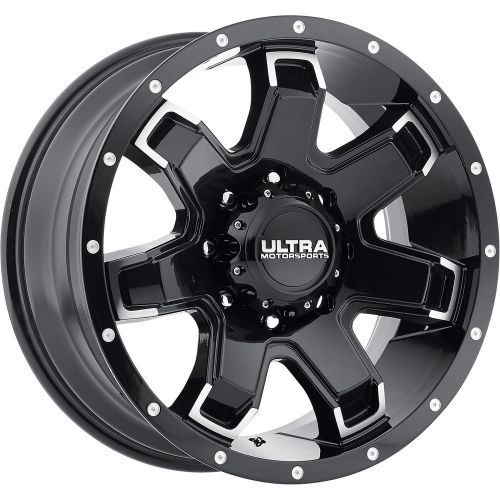 18x9 black ultra bent-7 209 8x170 +12 rims w/ kanati mud hog 275/70/18 tires new