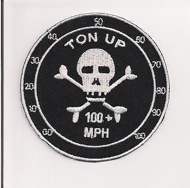 Ton up speedo patch. rocker ace 59 bsa norton triumph cafe racer honda