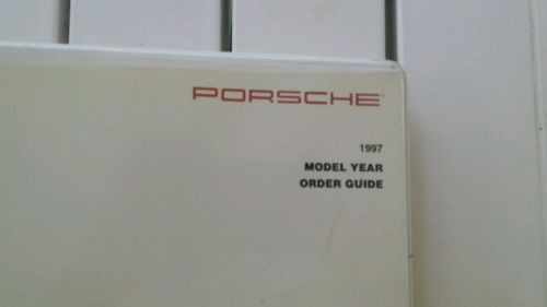 Porsche 1997 911 993 dealer order guide carrera coupe turbo oem