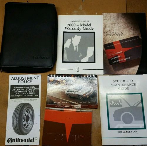 2000 lincoln ls owners manual partial