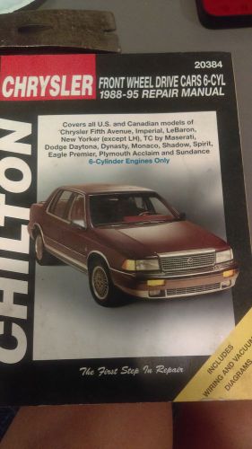 Chrysler chilton repair manual 1988 - 1995