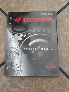 Crf450r 2007 2008 service manual honda oem 61men61