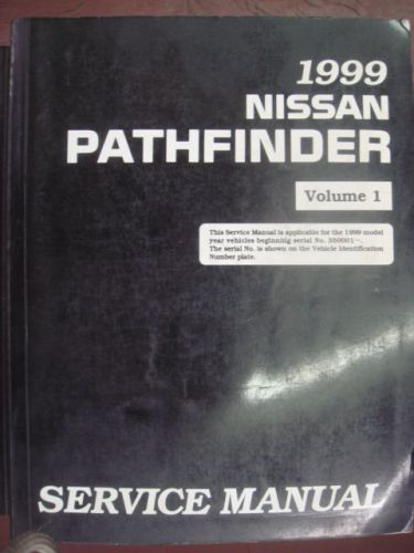 1999 nissan pathfinder service shop repair workshop manual set (1&amp;2) factory oem