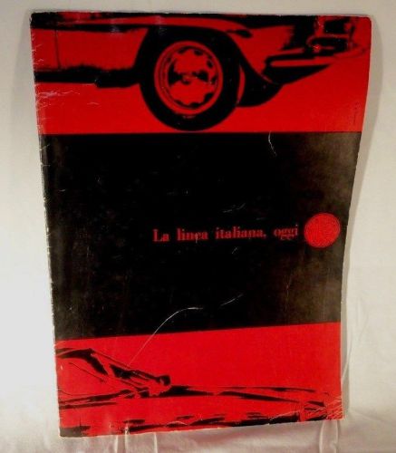 Rare 1962 alfa romeo brochure gulia ss 2600 spider large full color